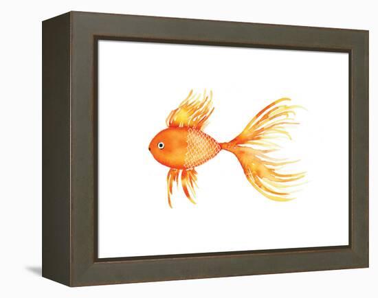 Deep Sea Yellow Fish-Sara Berrenson-Framed Stretched Canvas