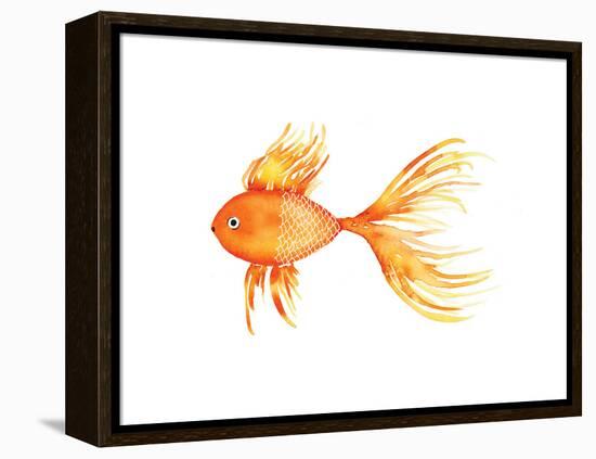 Deep Sea Yellow Fish-Sara Berrenson-Framed Stretched Canvas