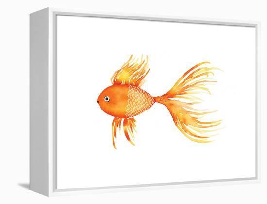 Deep Sea Yellow Fish-Sara Berrenson-Framed Stretched Canvas