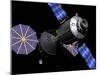 Deep Space Vehicle and Extended Stay Module Starboard Bow View Close-Up-Stocktrek Images-Mounted Photographic Print