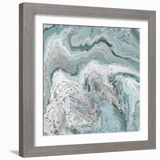 Deep Teal Sea-Julie DeRice-Framed Art Print