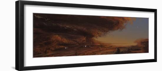 Deep Within the Raging Storm That Is the Great Red Spot of Jupiter-Stocktrek Images-Framed Photographic Print