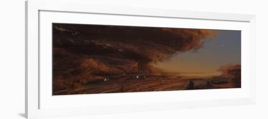 Deep Within the Raging Storm That Is the Great Red Spot of Jupiter-Stocktrek Images-Framed Photographic Print