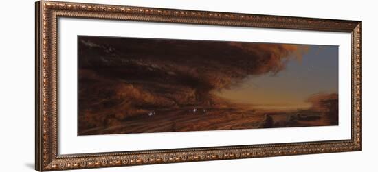 Deep Within the Raging Storm That Is the Great Red Spot of Jupiter-Stocktrek Images-Framed Photographic Print