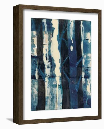 Deep Woods II Indigo-Albena Hristova-Framed Art Print