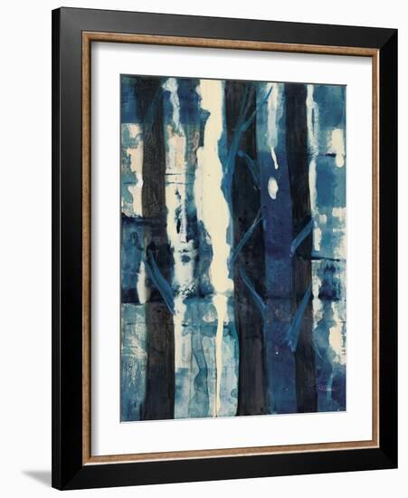 Deep Woods II Indigo-Albena Hristova-Framed Art Print