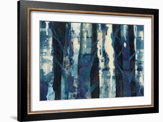 Deep Woods III Indigo-Albena Hristova-Framed Art Print