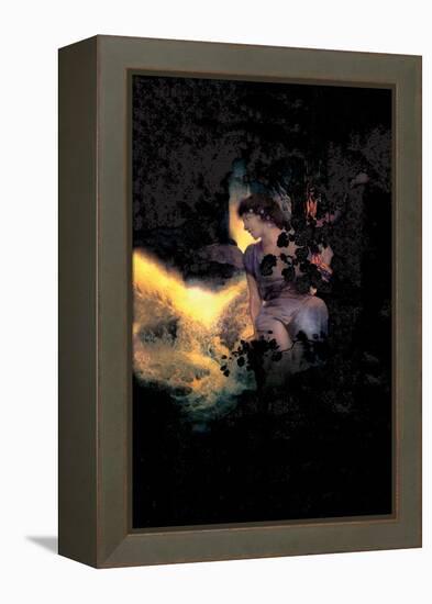 Deep Woods, Moonlight-Maxfield Parrish-Framed Stretched Canvas