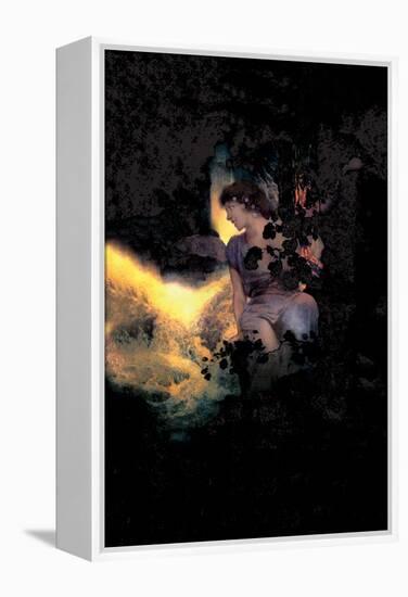 Deep Woods, Moonlight-Maxfield Parrish-Framed Stretched Canvas