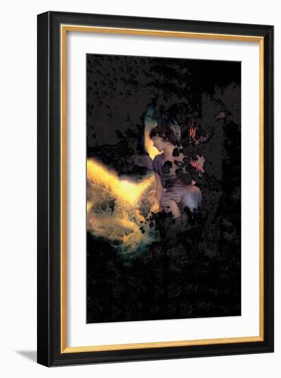 Deep Woods, Moonlight-Maxfield Parrish-Framed Art Print