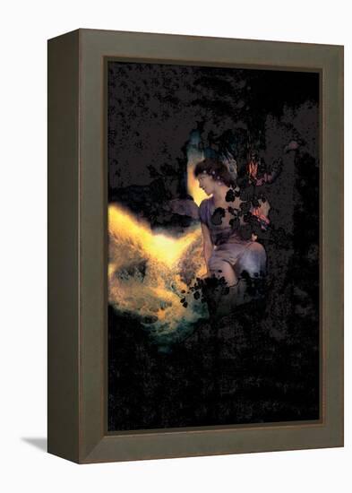Deep Woods, Moonlight-Maxfield Parrish-Framed Stretched Canvas