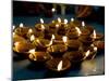 Deepak Lights (Oil and Cotton Wick Candles) Lit to Celebrate the Diwali Festival, India-Annie Owen-Mounted Photographic Print