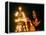 Deepawali Lamps-null-Framed Premier Image Canvas