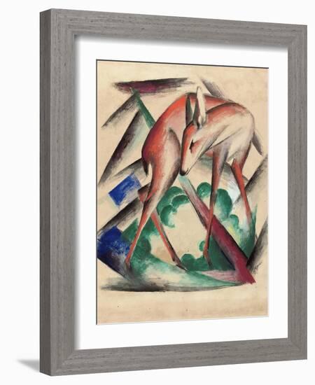 Deer, 1912-Franz Marc-Framed Giclee Print