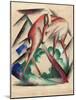 Deer, 1912-Franz Marc-Mounted Giclee Print