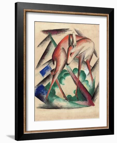Deer, 1912-Franz Marc-Framed Giclee Print