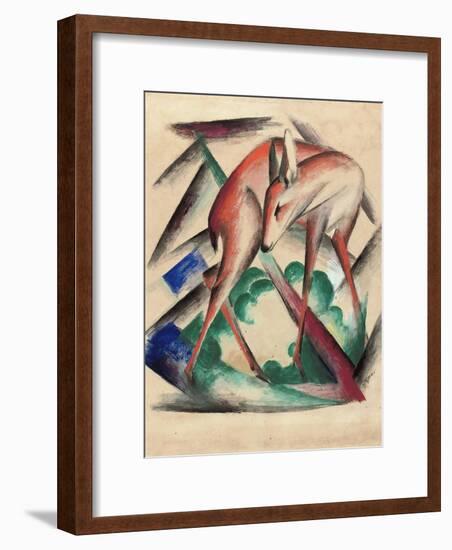 Deer, 1912-Franz Marc-Framed Giclee Print