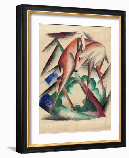 Deer, 1912-Franz Marc-Framed Giclee Print