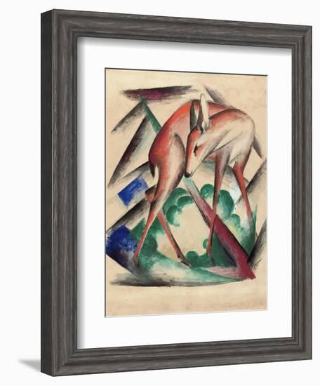 Deer, 1912-Franz Marc-Framed Giclee Print