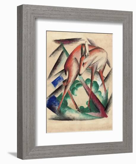 Deer, 1912-Franz Marc-Framed Giclee Print