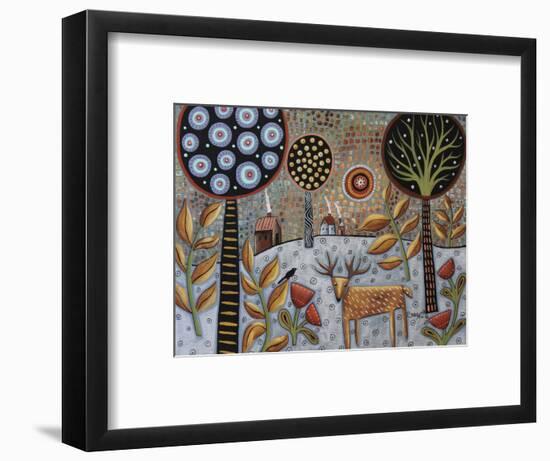 Deer and Bird 1-Karla Gerard-Framed Giclee Print