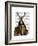 Deer and Chair Full-Fab Funky-Framed Premium Giclee Print