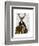 Deer and Chair Full-Fab Funky-Framed Art Print