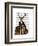 Deer and Chair Full-Fab Funky-Framed Art Print