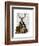 Deer and Chair Full-Fab Funky-Framed Art Print