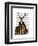 Deer and Chair Full-Fab Funky-Framed Art Print