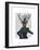 Deer and Fascinator-Fab Funky-Framed Premium Giclee Print