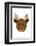 Deer - Animaru Cartoon Animal Print-Animaru-Framed Giclee Print