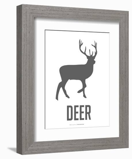 Deer Black-NaxArt-Framed Art Print