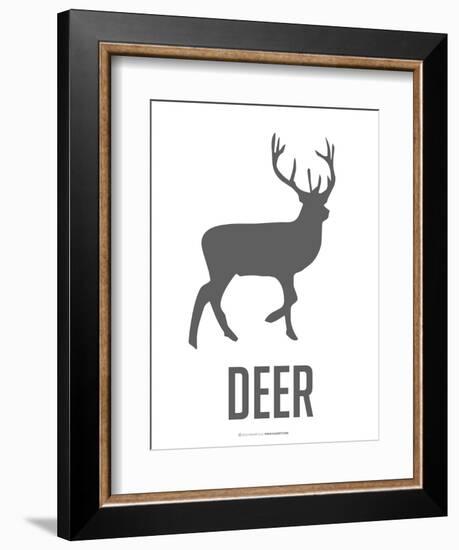 Deer Black-NaxArt-Framed Art Print