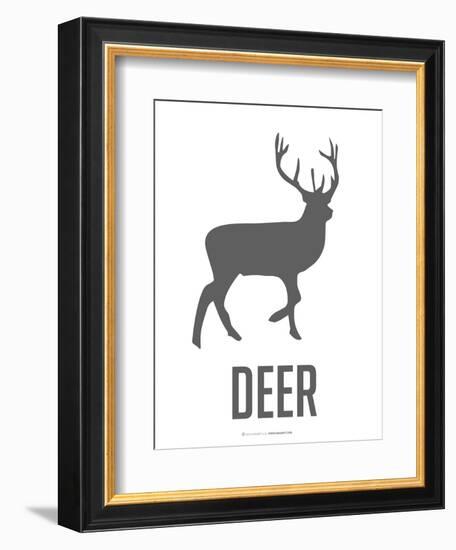 Deer Black-NaxArt-Framed Art Print