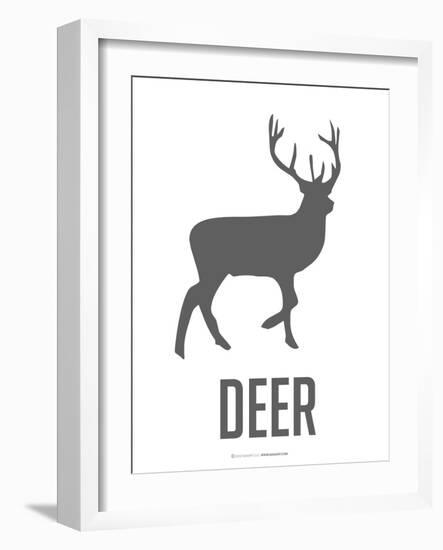 Deer Black-NaxArt-Framed Art Print