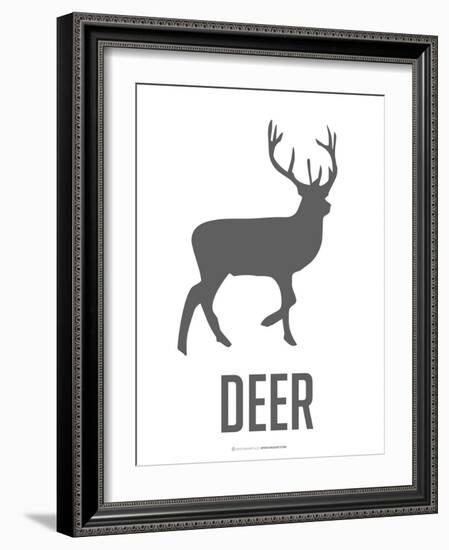 Deer Black-NaxArt-Framed Art Print