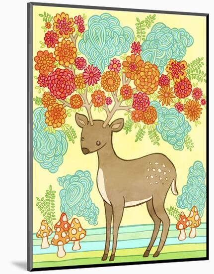 Deer Bloom-My Zoetrope-Mounted Art Print