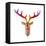Deer Bust-Dean Russo- Exclusive-Framed Stretched Canvas
