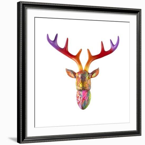 Deer Bust-Dean Russo- Exclusive-Framed Giclee Print