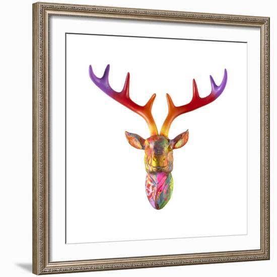 Deer Bust-Dean Russo- Exclusive-Framed Giclee Print