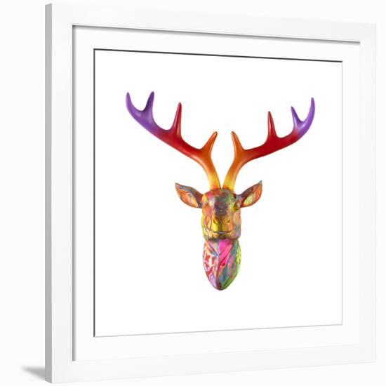 Deer Bust-Dean Russo- Exclusive-Framed Giclee Print