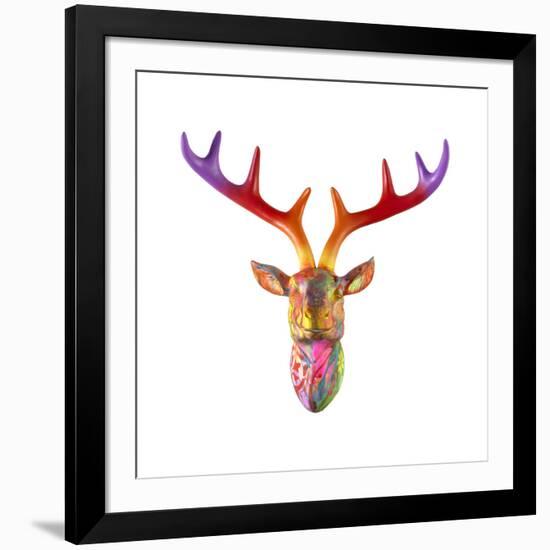 Deer Bust-Dean Russo- Exclusive-Framed Giclee Print