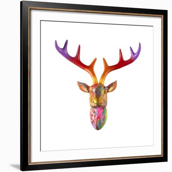 Deer Bust-Dean Russo- Exclusive-Framed Giclee Print