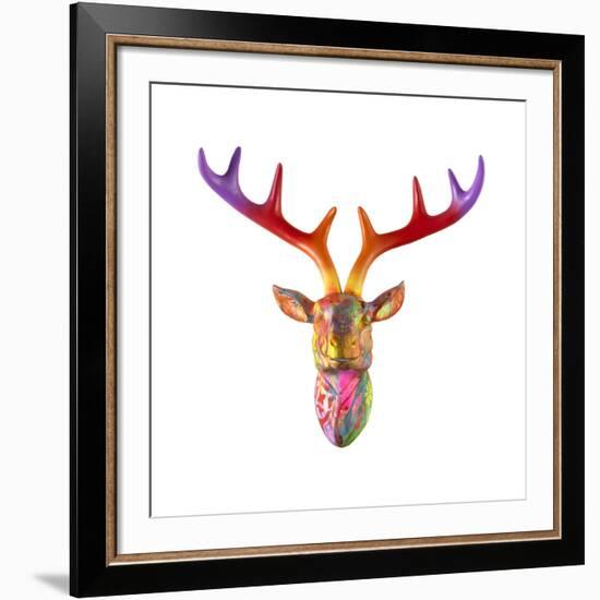 Deer Bust-Dean Russo- Exclusive-Framed Giclee Print