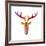 Deer Bust-Dean Russo- Exclusive-Framed Giclee Print