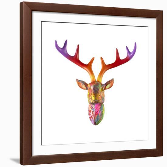 Deer Bust-Dean Russo- Exclusive-Framed Giclee Print