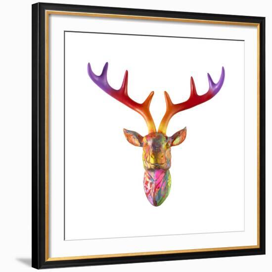 Deer Bust-Dean Russo- Exclusive-Framed Giclee Print