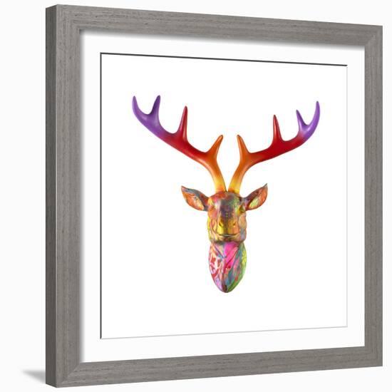 Deer Bust-Dean Russo- Exclusive-Framed Giclee Print