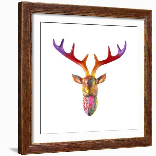 Deer Bust-Dean Russo- Exclusive-Framed Giclee Print